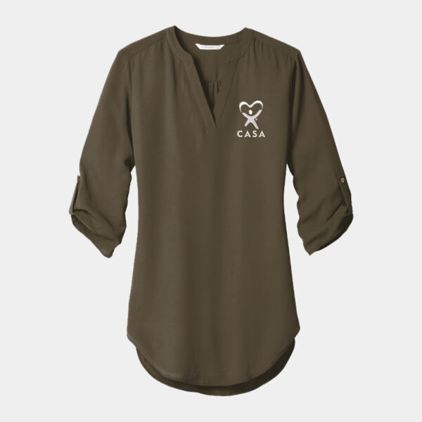 Ladies 3/4-Sleeve Tunic Blouse Ladies 3/4-Sleeve Tunic Blouse Thumbnail